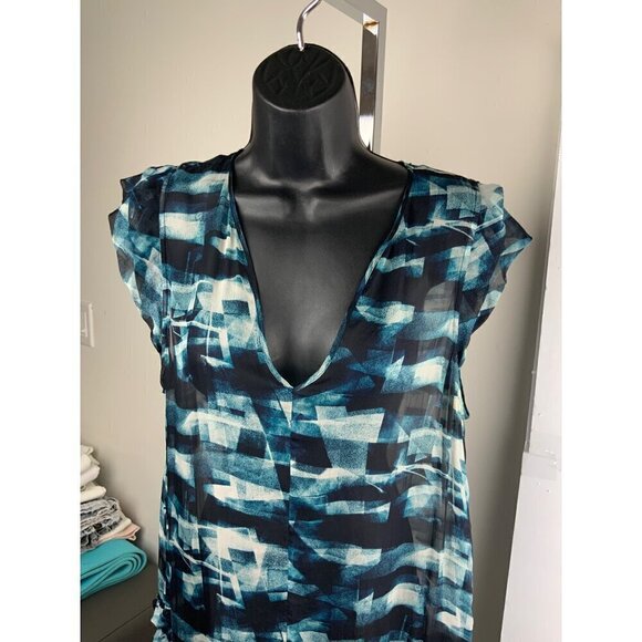 Silk Semi sheer  dress  feather weight  so comfortable  38 chest 40 hip 35 long - Picture 7 of 9